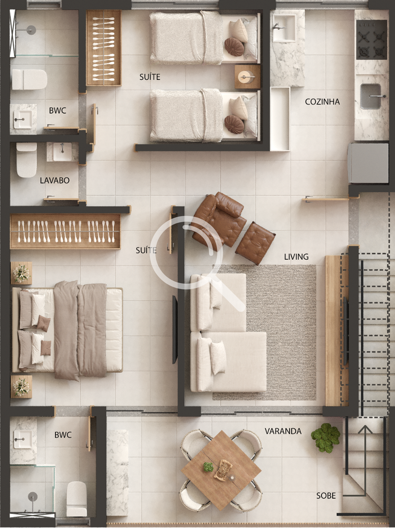 Planta apartamentos superiores